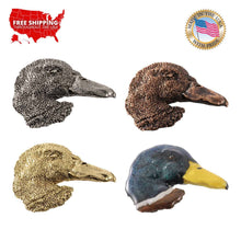 Load image into Gallery viewer, Mallard Duck Head Premium Pewter Bird Lapel Pin
