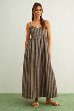 Load image into Gallery viewer, D4621   STRIPE PATTERN LONG DRESS