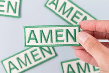 Load image into Gallery viewer, Amen Embroidered Iron-On Patch Southern Funny Country Charm