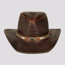 Load image into Gallery viewer, Genuine Leather Western Cowboy Hat - Style Badlands
