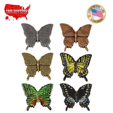 Load image into Gallery viewer, Tiger Swallowtail Butterfly Insect Pewter Lapel Pin Brooch