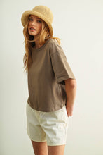 Load image into Gallery viewer, ET6399   SHORT SLEEVE LINEN KNITTED TOP