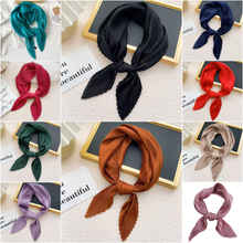 Load image into Gallery viewer, Olid Pleated Satin Neck Scarf  AS-663