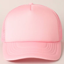 Load image into Gallery viewer, Solid Color Foam Mesh Back Trucker Hat