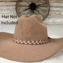 Load image into Gallery viewer, Horsehair Braided 6 Strand Hat Band - Chestnut