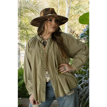 Load image into Gallery viewer, Sweet Nothings Shirt - Olive Dot