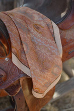 Load image into Gallery viewer, Western Harvest in Dusty Rose Silk Wild Rag Scarf