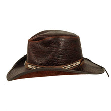 Load image into Gallery viewer, Genuine Leather Western Cowboy Hat - Style Badlands