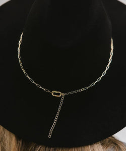 Paperclip Chain Gold Band