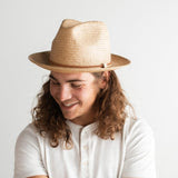 Load image into Gallery viewer, WYNWOOD STRAW FEDORA SUN HAT